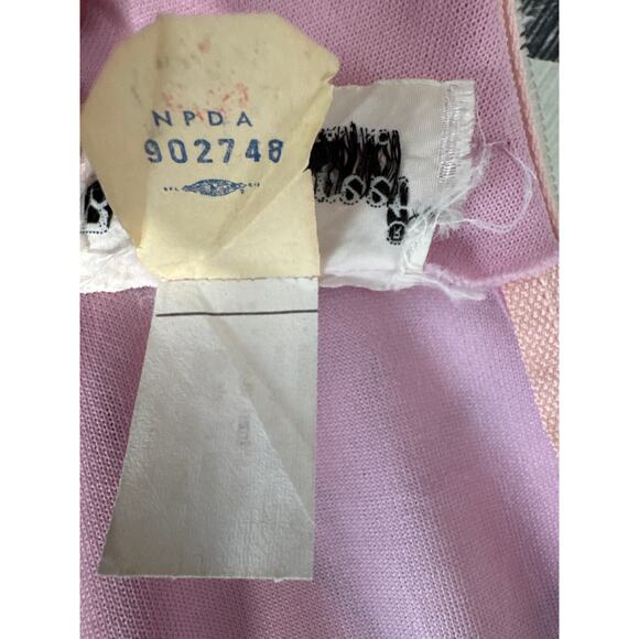 1960s Bleeker Street Pink Pintuck Mod Shift Dress high neck sleeveless medium - Picture 10 of 10